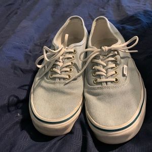 Vans, sea foam green, made from recycled materials